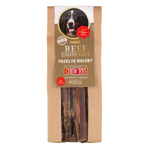 Milord Dog Treats: Long Beef Esophagus, 400 g