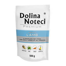 Dolina Noteci Premium Wet Dog Food, Rich in Lamb, 500 g pouch
