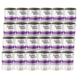 Dolina Noteci Premium Junior Wet Dog Food, Rich in Rabbit Liver, 24 x 400 g Set