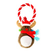 Dingo Christmas Dog Toy - Plush Reindeer on a String, 18 cm