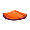 Pupilar Corner Dog Bed, Size M, Orange