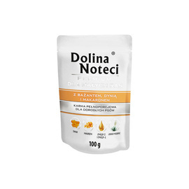 Dolina Noteci Premium Wet Dog Food for Small Breeds with Pheasant, Pumpkin, and Pasta, 100 g pouch
