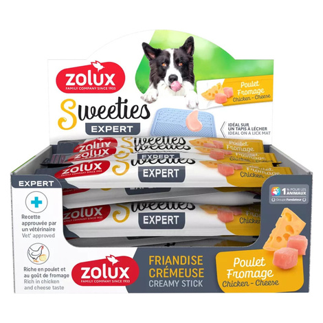 Zolux Sweeties Creamy Dog Treat with Chicken and Cheese, 1 piece. 14 g