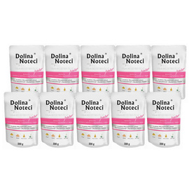 Dolina Noteci Premium Wet Dog Food for Junior Small Breeds, Rich in Turkey Hearts and Goose Liver, Set of 10 x 100 g