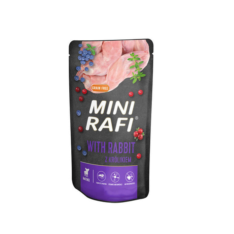 Mini Rafi Wet Dog Food with Rabbit, 150 g