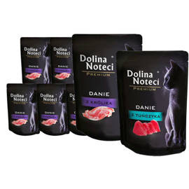 Dolina Noteci Wet Cat Food: Premium Rabbit Meal (Set of 10 x 85 g) + Free 85 g Tuna Meal
