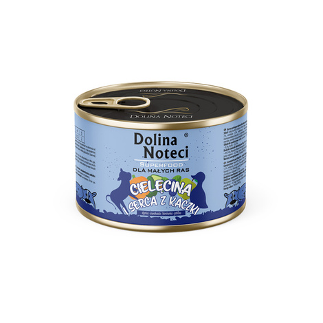 Dolina Noteci Superfood Wet Dog Food for Small Breeds: Veal and Duck Hearts, 185 g