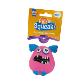 Cooper &amp; Pals Squeaky Dog Toy - Pink Monster, 9 cm