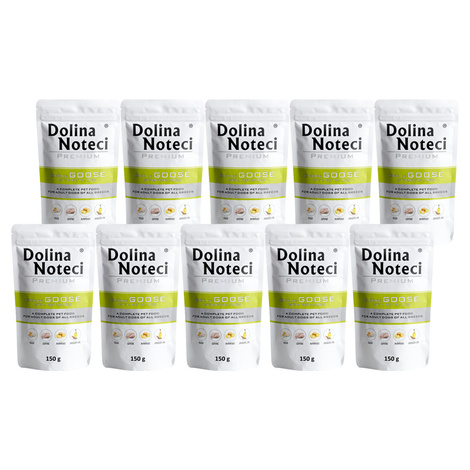 Dolina Noteci Premium Wet Dog Food, Rich in Goose with Potatoes, 10 x 150 g Set