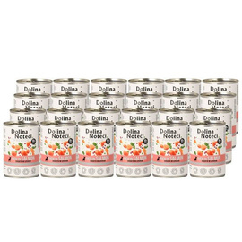 Dolina Noteci Premium Wet Dog Food, Rich in Salmon, 24 x 400 g Set, LIMITED EDITION