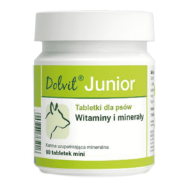 Dolvit Junior Mini Dietary Supplement for Puppies and Young Dogs, 90 tablets