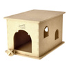 Dolina Noteci Beige Felt Dog House, 32 x 37 x 54 cm