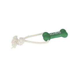 Dingo Christmas Toy: Bone and Rope "Hohoho" - Green