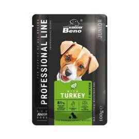 Super Beno Wet food for puppies of all breeds with turkey, 100 g