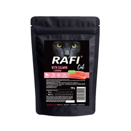 Rafi Cat Sterilised Dry Cat Food with Salmon, 100 g