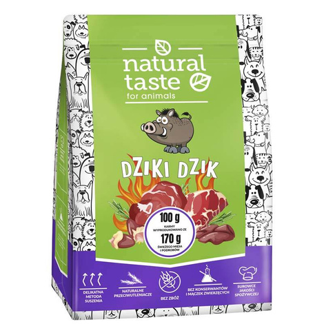 Natural Taste Wild Boar Dry Dog Food, 1 kg