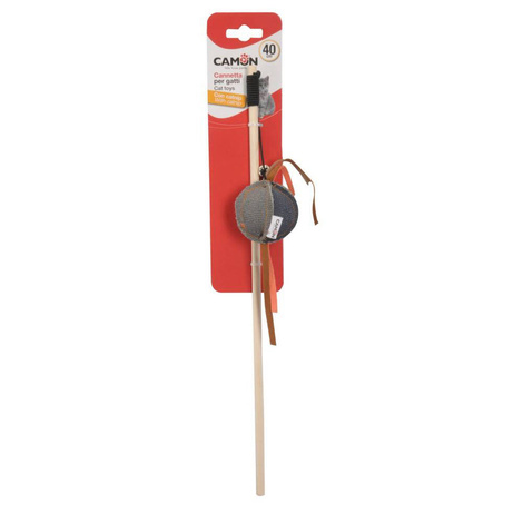 Camon Cat Toy: Fishing Rod with Ball, Cat Toy, 40 cm