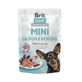 Brit Care Dog Mini Salmon & Herring Sterilised Dog Food, 85g