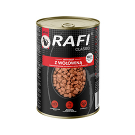 Rafi Classic Wet Cat Food: Chunks of Beef in Gravy, 415 g