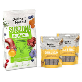 Dolina Noteci Premium Dried Dog Food with Venison, 9 kg + 2 free Smart Chews Calm & Relax to help reduce stress