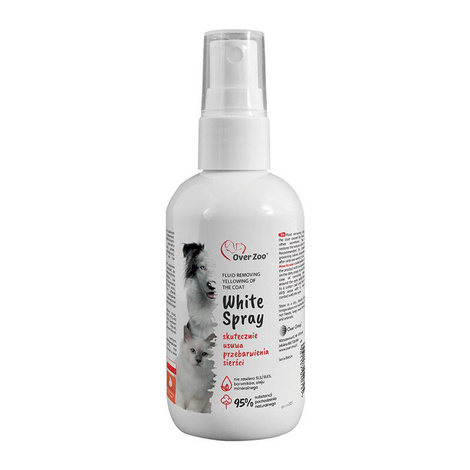 Over Zoo White Spray for Dogs and Cats to Treat Coat Discoloration, 100 ml