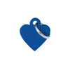 MyFamily Basic Address Tag - Small Blue Heart
