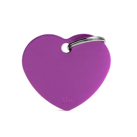 MyFamily Basic Address Tag - Large Purple Heart