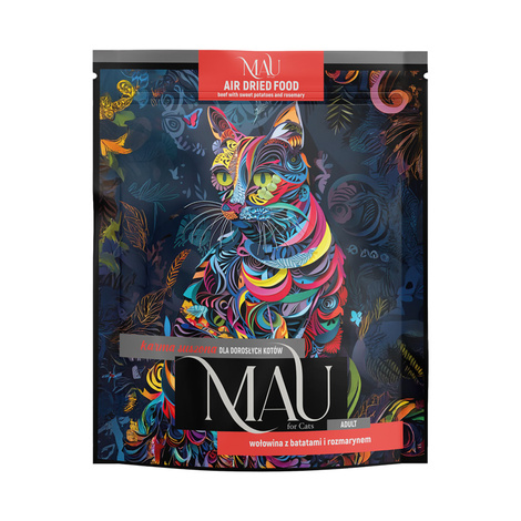 MAU Dried Cat Food: Beef with Sweet Potatoes and Rosemary, 700 g