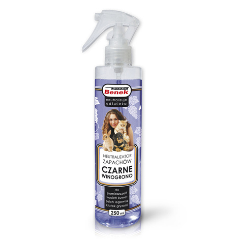Super Benek Black Grape Odor Neutralizer Spray, 250 ml