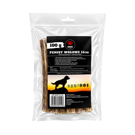 Oners Beef Tripe—A Natural Dog Treat and Chew, 100 g