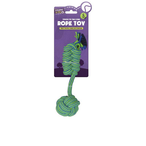Cooper & Pals Dog Toy - Twisted Rope Tug Toy with Ball
