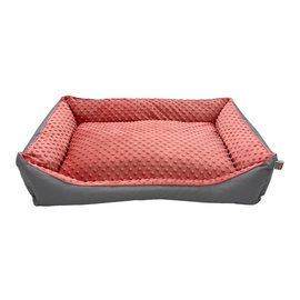 Pupilarni Sofa Bed for Medium Dogs, Size M, Pink and Gray