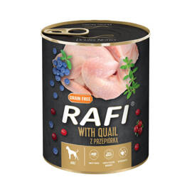 Rafi Wet Dog Food with Quail, 800 g