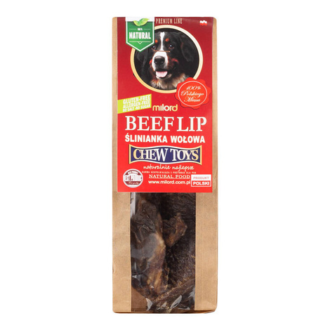 Milord Dried Beef Salivary Glands—A Dog Treat, 100 g