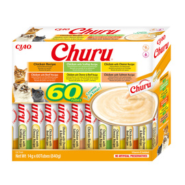 Inaba Churu Cat Treats with Chicken, 60 x 14 g Pack