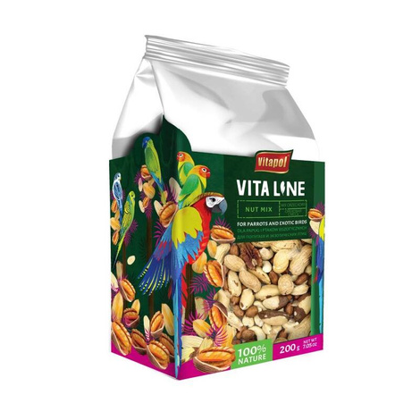 VITALINE NUT MIX FOR PARROTS AND EXOTIC BIRDS, 200 G