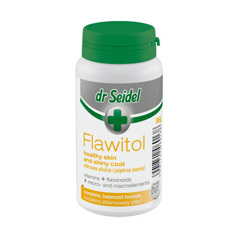 Flawitol for Dogs: Healthy Skin and a Beautiful Coat, 60 tablets.