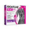 Frontline Tri-act Spot-On Solution for Dogs Against Fleas and Ticks, L, 3 pipettes, 4 ml