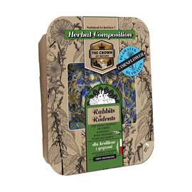 Korona Natury Herbal Feed with Cornflower for Guinea Pigs, Rabbits, and Rodents, 70 g