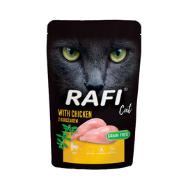 Rafi Cat Adult Wet Cat Food with Chicken, 100 g