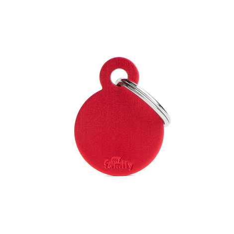 MyFamily Basic Address Tag - Small Red Circle