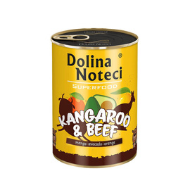Dolina Noteci Superfood Wet Dog Food with Kangaroo and Beef, 400 g Can