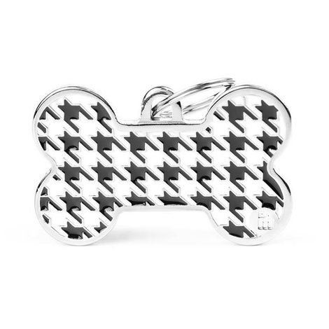 Large XL Bone-Shaped Engraved ID Tag for Dogs and Cats