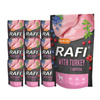 Rafi Wet Dog Food with Turkey, 10-pack of 500-gram pouches