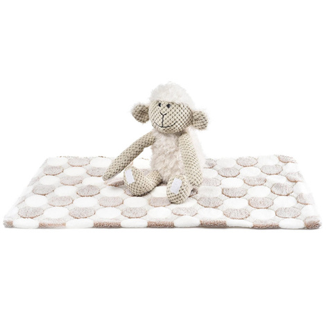 Barry King Plush Dog Toy: Lamb Set, 27 cm, with a 70 x 60 cm blanket
