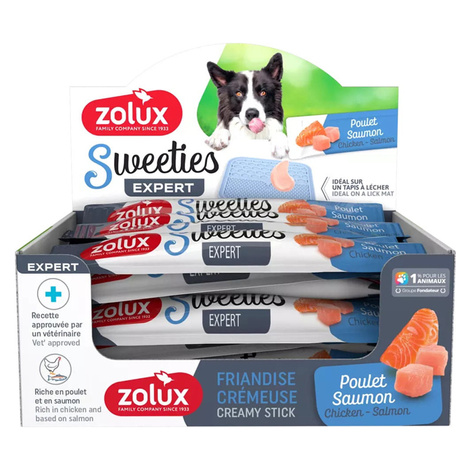 Zolux Sweeties Creamy Dog Treat with Salmon and Chicken, 1 piece. 14 g