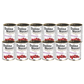 Dolina Noteci Premium Pure Wet Dog Food for Dogs with Allergies, Rich in Venison, 12 x 400 g