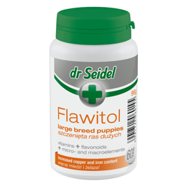 Dr. Seidel Flawitol Dietary Supplement for Large-Breed Puppies, 60 tablets