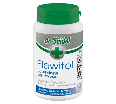 Dr. Seidel Flawitol Dietary Supplement for Adult Dogs, 60 tablets