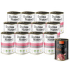 Dolina Noteci Premium Wet Dog Food, Rich in Veal with Green Peas, 12 x 400 g Set + Free Piper Animals with Duck and Pear, 400 g
